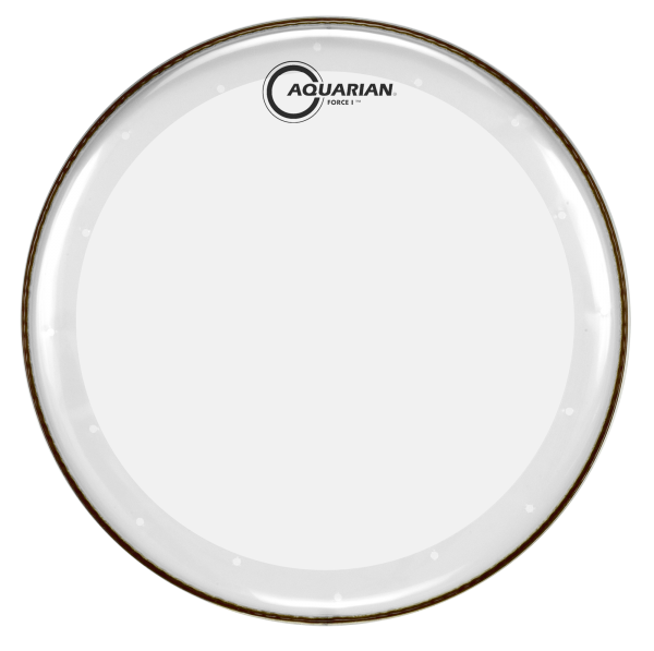 AQUARIAN Bass Drum Fell, Full Force I, clear, 22"