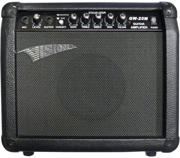 Vision E-Gitarrenset: Modell ST, blk + 25W Combo GW-25M